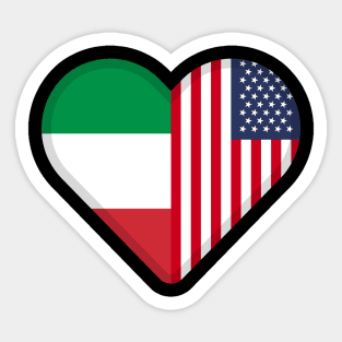 half italian, half american Sticker